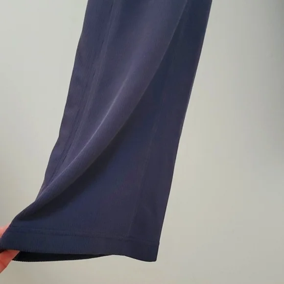 NWOT Lululemon Brushed Softstreme Rib Zip Flare Pants, 32.5